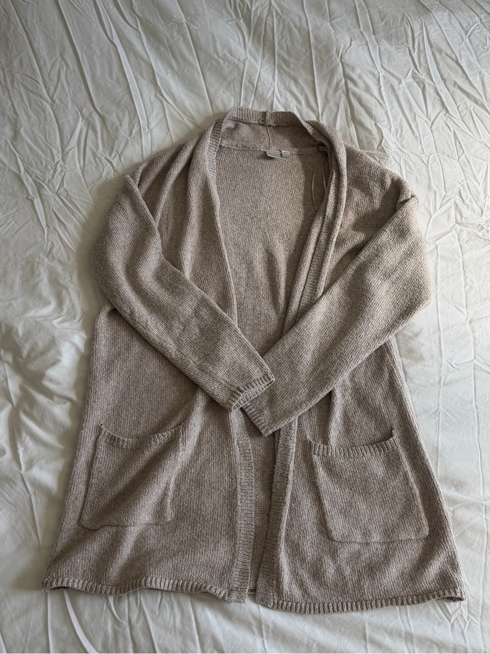Twik Cozy Beige Knit Cardigan